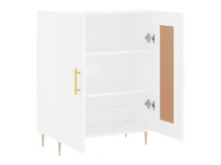 Aparador blanco 69,5x34x90 cm madera de ingeniería