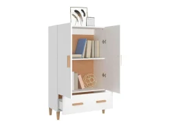 Aparador Blanco 70x31x115 cm Madera de Ingeniería