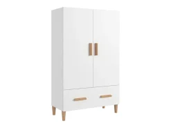 Aparador Blanco 70x31x115 cm Madera de Ingeniería