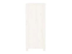 Aparador blanco 70x35x80 cm madera maciza de pino