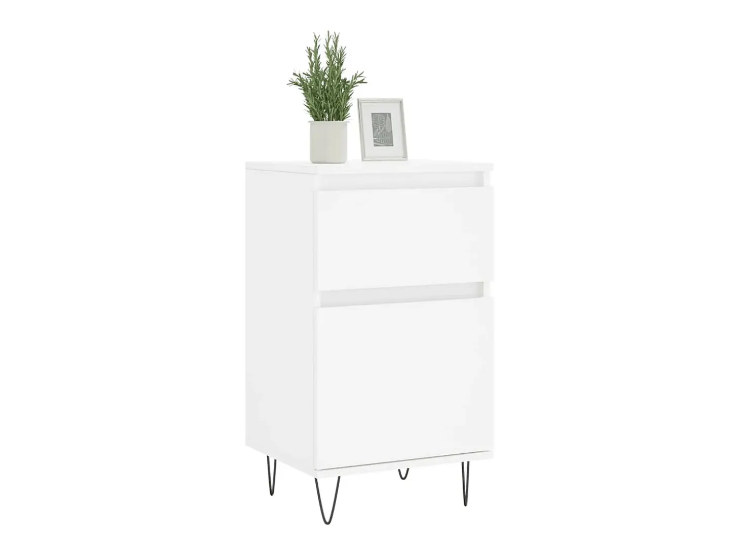 Aparador blanco 40x35x70 cm madera de ingeniería