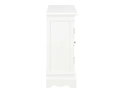 Aparador blanco 70x28x70 cm madera maciza de pino