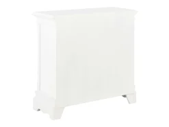 Aparador blanco 70x28x70 cm madera maciza de pino