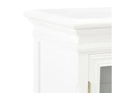 Aparador blanco 70x28x70 cm madera maciza de pino