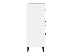 Aparador blanco 69,5x34x90 cm madera de ingeniería