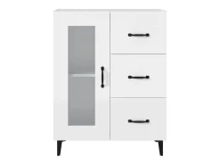Aparador blanco 69,5x34x90 cm madera de ingeniería