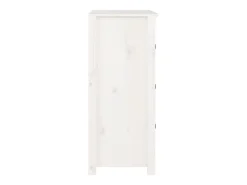 Aparador blanco 70x35x80 cm madera maciza de pino