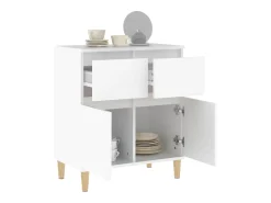 Aparador Blanco 60x35x70 cm Madera de Ingeniería