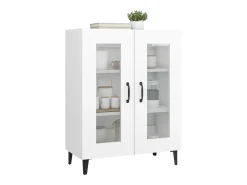 Aparador blanco 69,5x34x90 cm madera de ingeniería