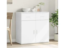Aparador blanco 79x38x80 cm madera contrachapada
