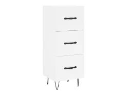Aparador blanco 34,5x34x90 cm madera de ingeniería