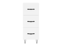 Aparador blanco 34,5x34x90 cm madera de ingeniería