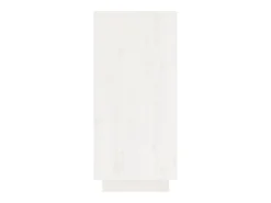 Aparador Blanco 60x34x75 cm Madera Maciza de Pino