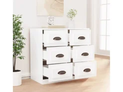 Aparador blanco 70x35,5x67,5 cm madera de ingeniería