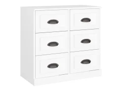 Aparador blanco 70x35,5x67,5 cm madera de ingeniería