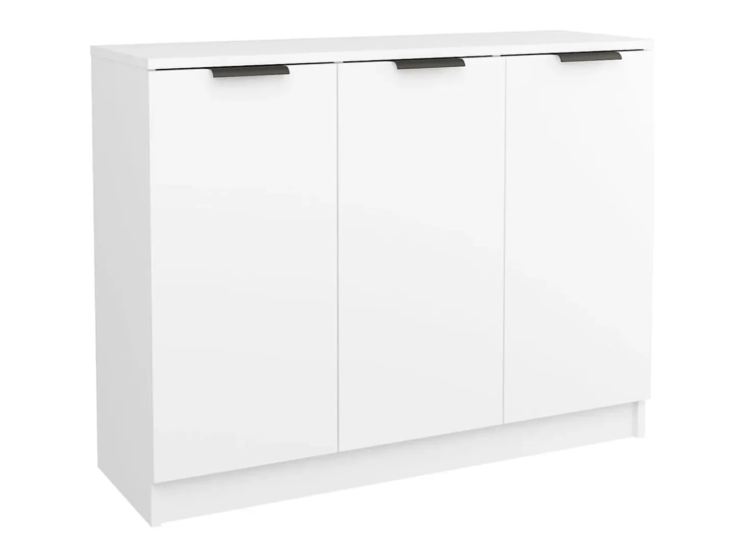 Aparador Blanco 90,5x30x70 cm Madera de Ingeniería