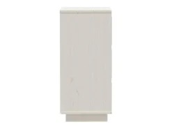 Aparador Blanco 32x34x75 cm Madera Maciza de Pino