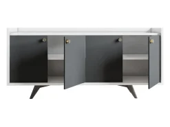 Aparador Bled Antracita Blanco 150x40x75 cm