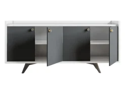 Aparador Bled Antracita Blanco 150x40x75 cm