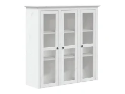 Aparador BODO blanco 115,5x43x200,5 cm madera maciza de pino