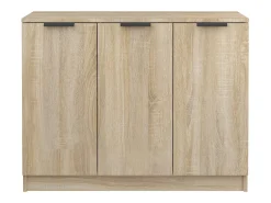 Aparador buffet cómoda armario mueble organizador cocina salón salón Sonoma 90,5 x 30 x 70 cm madera contrachapada marrón 02_0031728