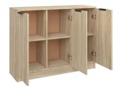Aparador buffet cómoda armario mueble organizador cocina salón salón Sonoma 90,5 x 30 x 70 cm madera contrachapada marrón 02_0031728