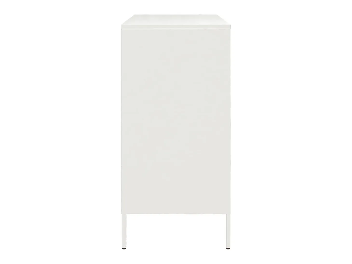 Aparador buffet cómoda armario mueble organizador cocina salón salón 68 x 39 x 79 cm acero blanco 02_0030393