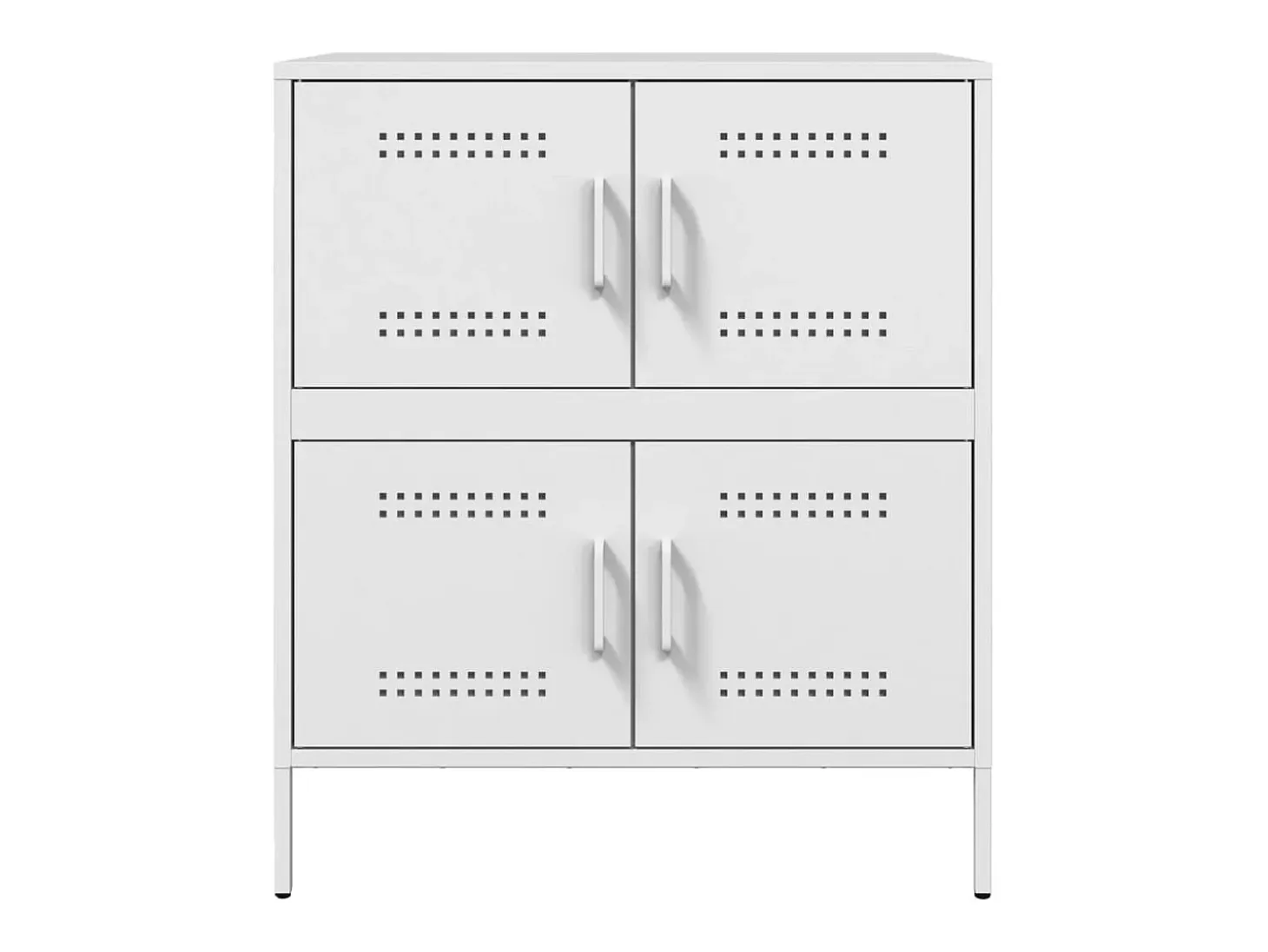 Aparador buffet cómoda armario mueble organizador cocina salón salón 68 x 39 x 79 cm acero blanco 02_0030393