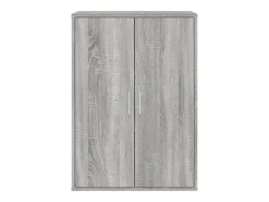 Aparador buffet cómoda armario unidad de almacenamiento organizador cocina salón salón Sonoma 60 x 31 x 84 cm madera contrachapada gris 02_0036391