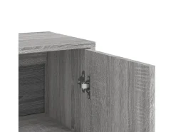 Aparador buffet cómoda armario unidad de almacenamiento organizador cocina salón salón Sonoma 60 x 31 x 84 cm madera contrachapada gris 02_0036391