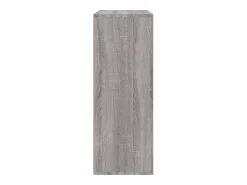 Aparador buffet cómoda armario unidad de almacenamiento organizador cocina salón salón Sonoma 60 x 31 x 84 cm madera contrachapada gris 02_0036391