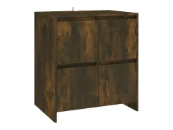 Aparador buffet cómoda armario mueble organizador cocina salón salón juego de 2 70 x 41 x 75 cm madera contrachapada marrón 02_0036748