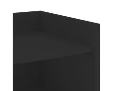 Aparador buffet cómoda armario unidad de almacenamiento organizador cocina salón salón 45 x 35 x 75 cm madera contrachapada negra 02_0035944