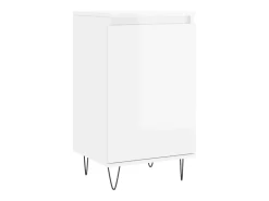 Aparador buffet cómoda armario mueble organizador cocina salón salón juego de 2 brillante 40 x 35 x 70 cm madera contrachapada marrón 02_0036704