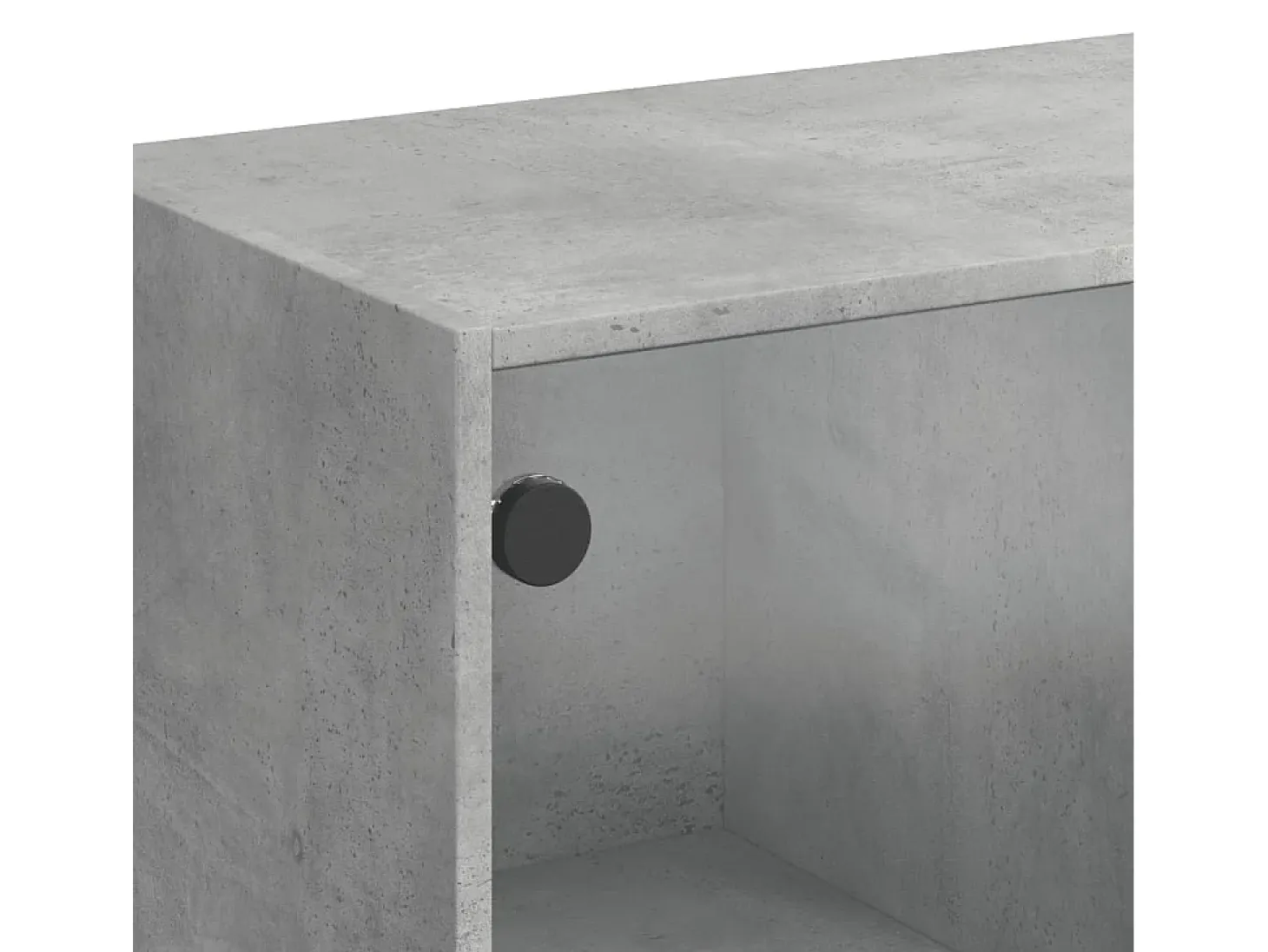 Aparador buffet cómoda armario mueble organizador cocina salón salón alto con puertas 68 x 37 x 109 cm madera contrachapada gris 02_0032239