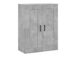 Aparador buffet cómoda armario mueble organizador cocina salón salón alto 69,5 x 34 x 180 cm madera contrachapada gris 02_0034509