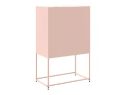 Aparador buffet cómoda armario unidad de almacenamiento organizador cocina salón salón 68,5 x 38,5 x 107 cm acero Rosa 02_0036209