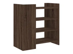 Aparador buffet cómoda armario unidad de almacenamiento organizador cocina salón salón 73,5 x 35 x 75 cm madera contrachapada marrón 02_0031414