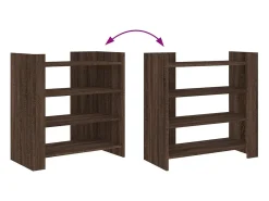 Aparador buffet cómoda armario unidad de almacenamiento organizador cocina salón salón 73,5 x 35 x 75 cm madera contrachapada marrón 02_0031414