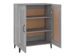 Aparador buffet cómoda armario unidad de almacenamiento organizador cocina salón salonsonoma 69,5 x 34 x 90 cm madera contrachapada gris 02_0036432