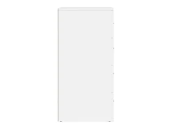 Aparador buffet cómoda armario unidad de almacenamiento organizador cocina salón salón 60 x 39 x 80 cm madera contrachapada blanca 02_0030376