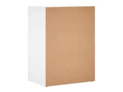 Aparador buffet cómoda armario unidad de almacenamiento organizador cocina salón salón 60 x 39 x 80 cm madera contrachapada blanca 02_0030376