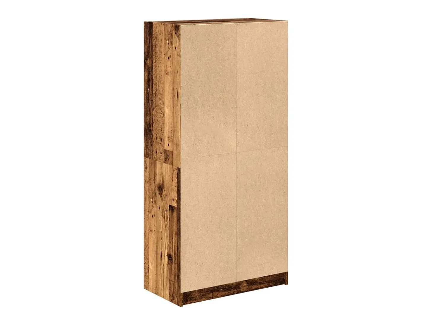 Aparador buffet cómoda armario mueble organizador cocina salón salón alto con puertas madera vieja 68 x 37 x 142 cm madera contrachapada marrón 02_0032248