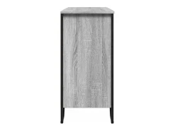 Aparador buffet cómoda armario unidad de almacenamiento organizador cocina salón salonsonoma 101 x 35,5 x 74,5 cm madera contrachapada gris 02_0036264