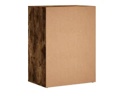 Aparador buffet cómoda armario mueble organizador cocina salón salón juego de 2 60 x 39 x 80 cm madera contrachapada marrón 02_0036747