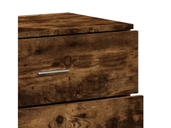 Aparador buffet cómoda armario mueble organizador cocina salón salón juego de 2 60 x 39 x 80 cm madera contrachapada marrón 02_0036747