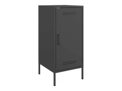 Aparador buffet cómoda armario unidad de almacenamiento organizador cocina salón salón juego de 2 36 x 39 x 79 cm acero negro 02_0036897