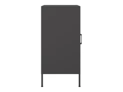 Aparador buffet cómoda armario unidad de almacenamiento organizador cocina salón salón juego de 2 36 x 39 x 79 cm acero negro 02_0036897