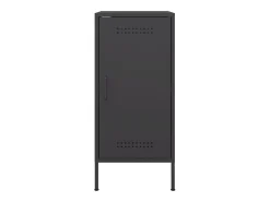 Aparador buffet cómoda armario unidad de almacenamiento organizador cocina salón salón juego de 2 36 x 39 x 79 cm acero negro 02_0036897