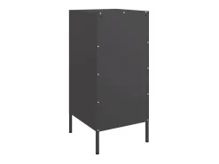 Aparador buffet cómoda armario unidad de almacenamiento organizador cocina salón salón juego de 2 36 x 39 x 79 cm acero negro 02_0036897